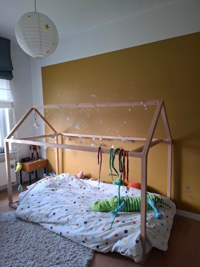 Huisjesbed kind - CHILDWOOD, 85 à 100 cm, Sommier à lattes, Enlèvement, Utilisé