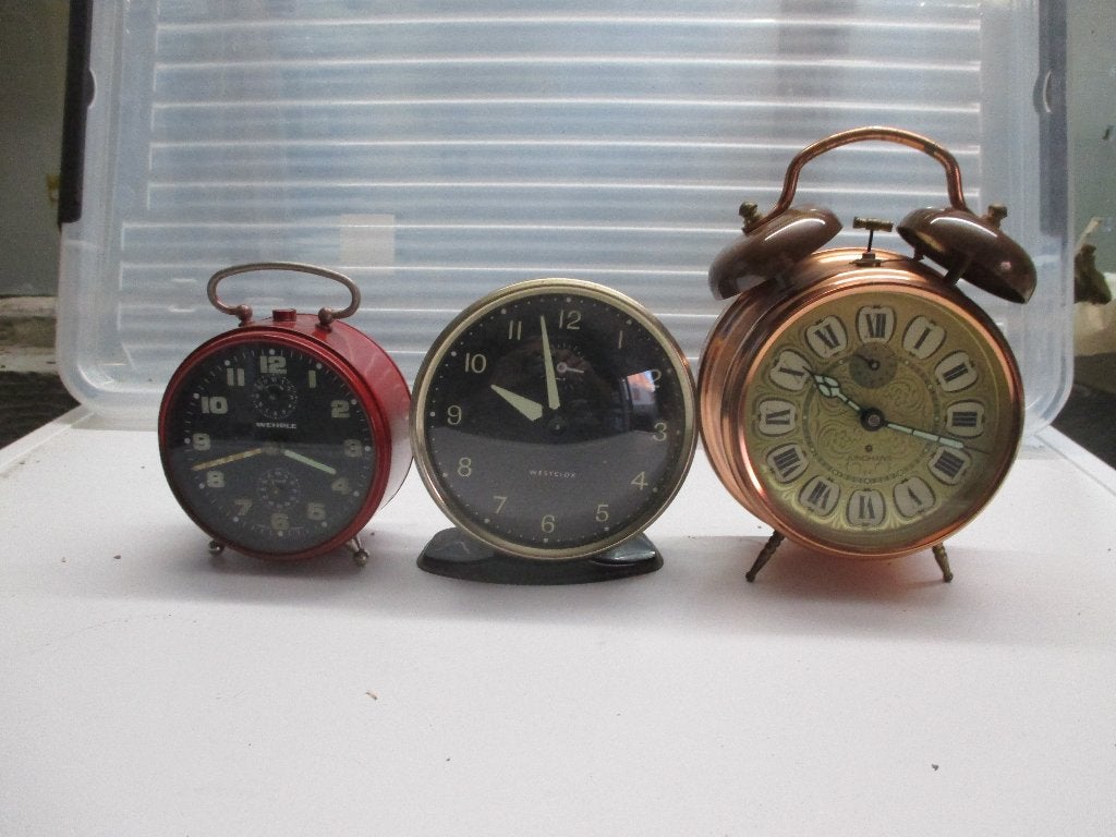 3 oude wekkers, Antiek en Kunst, Ophalen of Verzenden