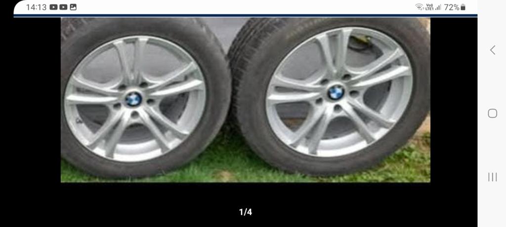 245 55 17 BMW S5 F10 WINTERKIT 4 wielen en 4 17 inch banden, Ophalen, Gebruikt, 17 inch, Band(en)