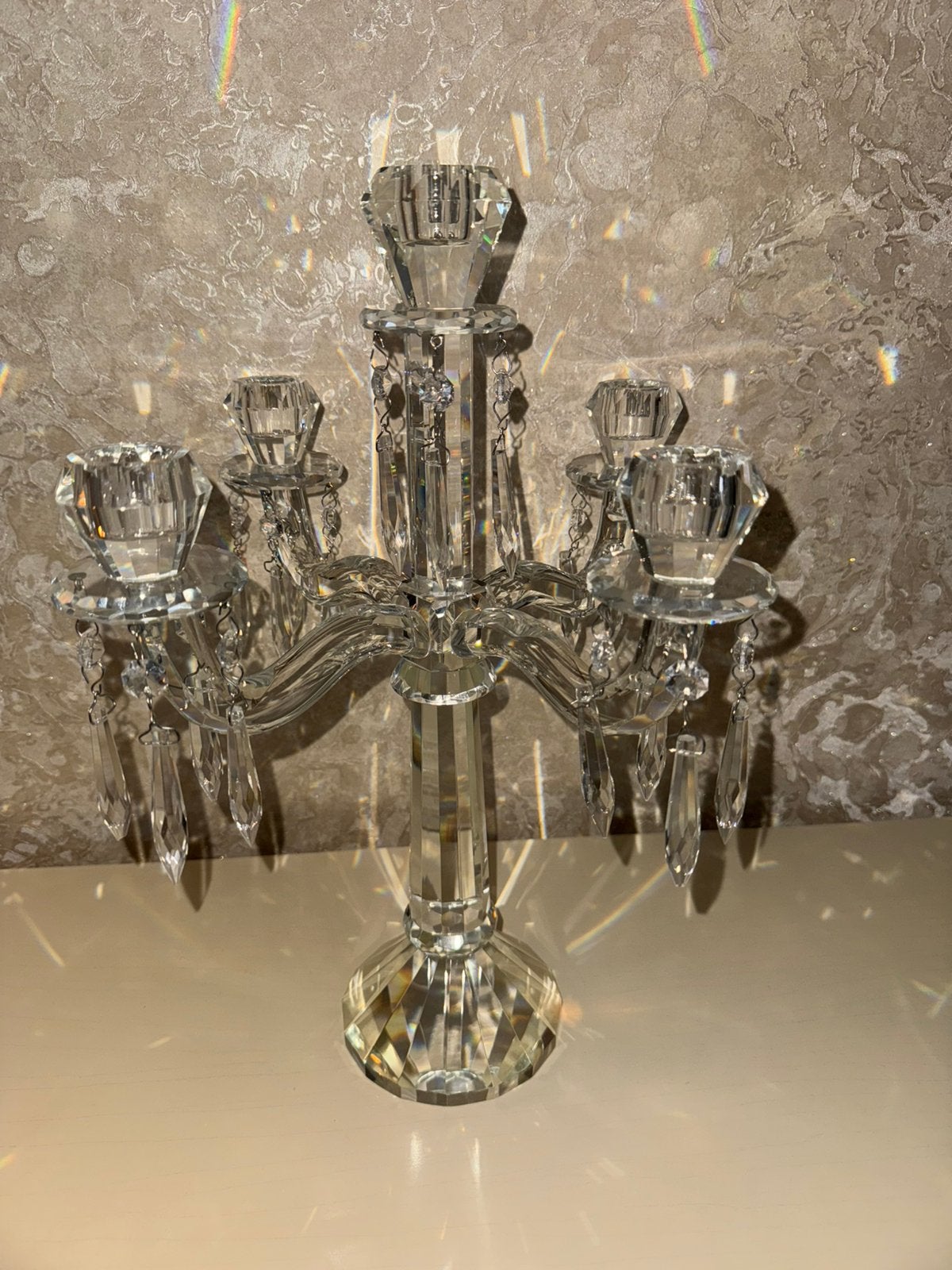 Villeroy Boch grote kristallen kandelaar met 3 armen, Ophalen, Zo goed als nieuw, Villeroy & Boch