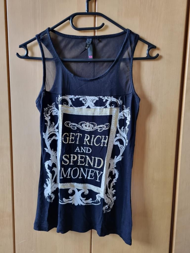 Zwart topje maat XS, Kleding | Dames, Topjes, Ophalen, Maat 34 (XS) of kleiner, Zwart