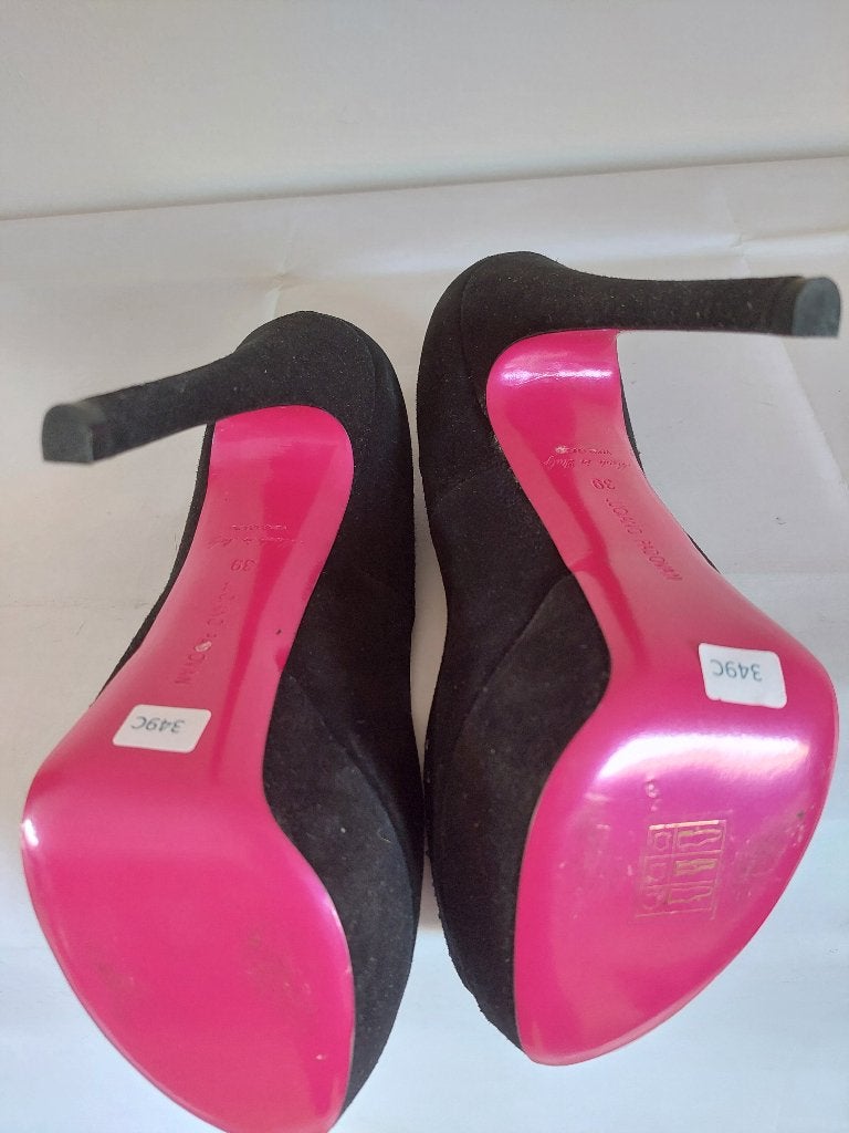 349C* Luciano Padovan-sexy shoes noirs tout cuir (39), Neuf, Luciano Padovan, Escarpins, Noir