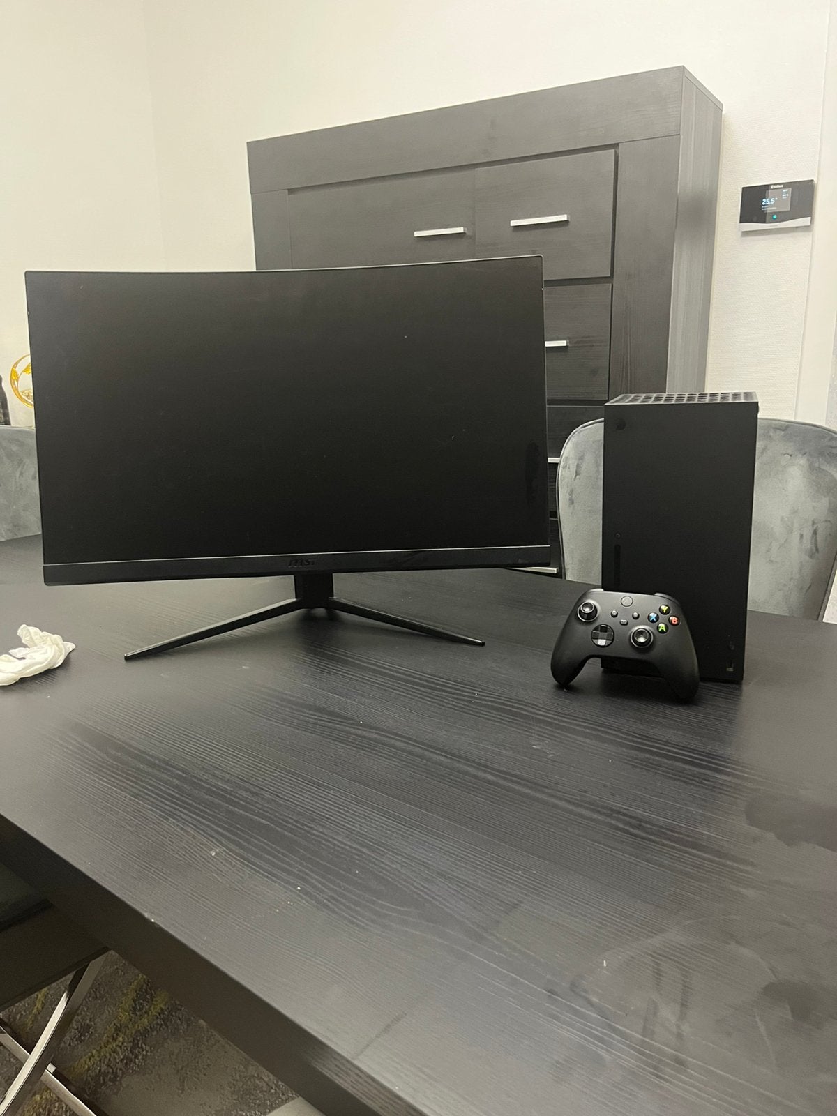 Xbox Series X + MSI curved gaming monitor te koop, Games en Spelcomputers, Ophalen, Zo goed als nieuw