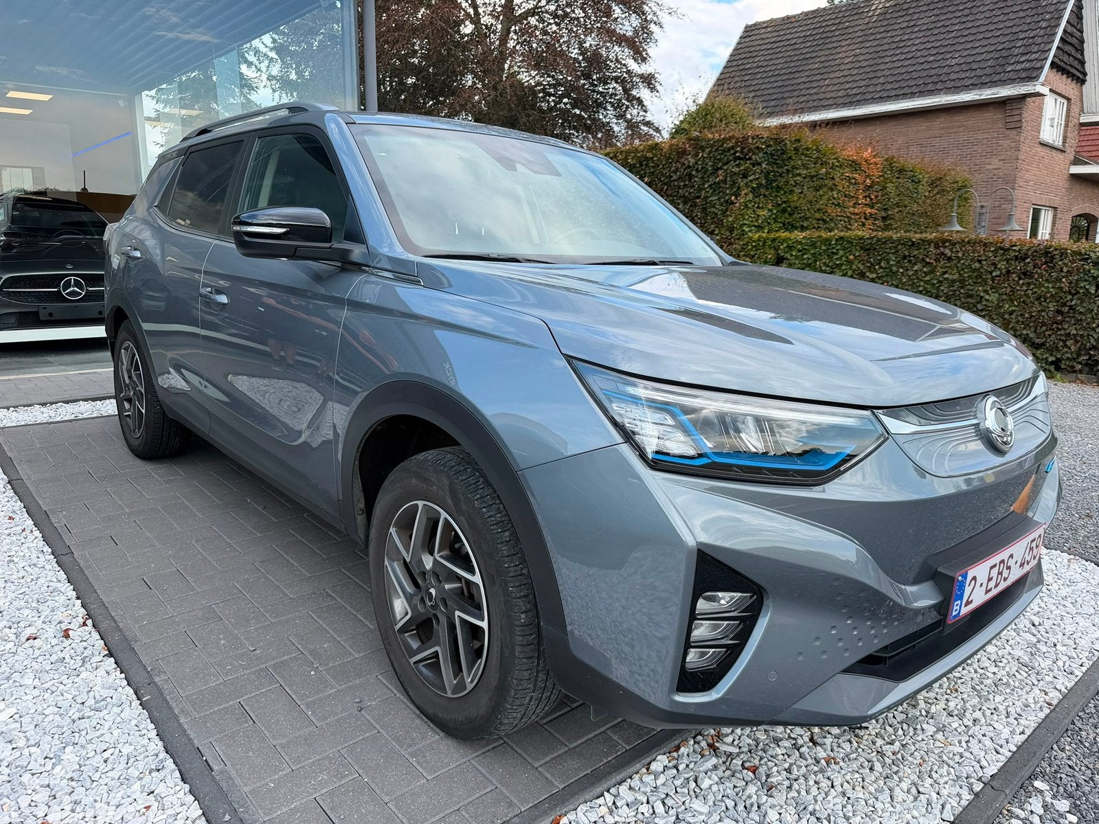 Prachtige electrische wagen! KORANDO TITANIUM PLUS VERSIE !, Autos, Cuir, Achat, Korando, Noir