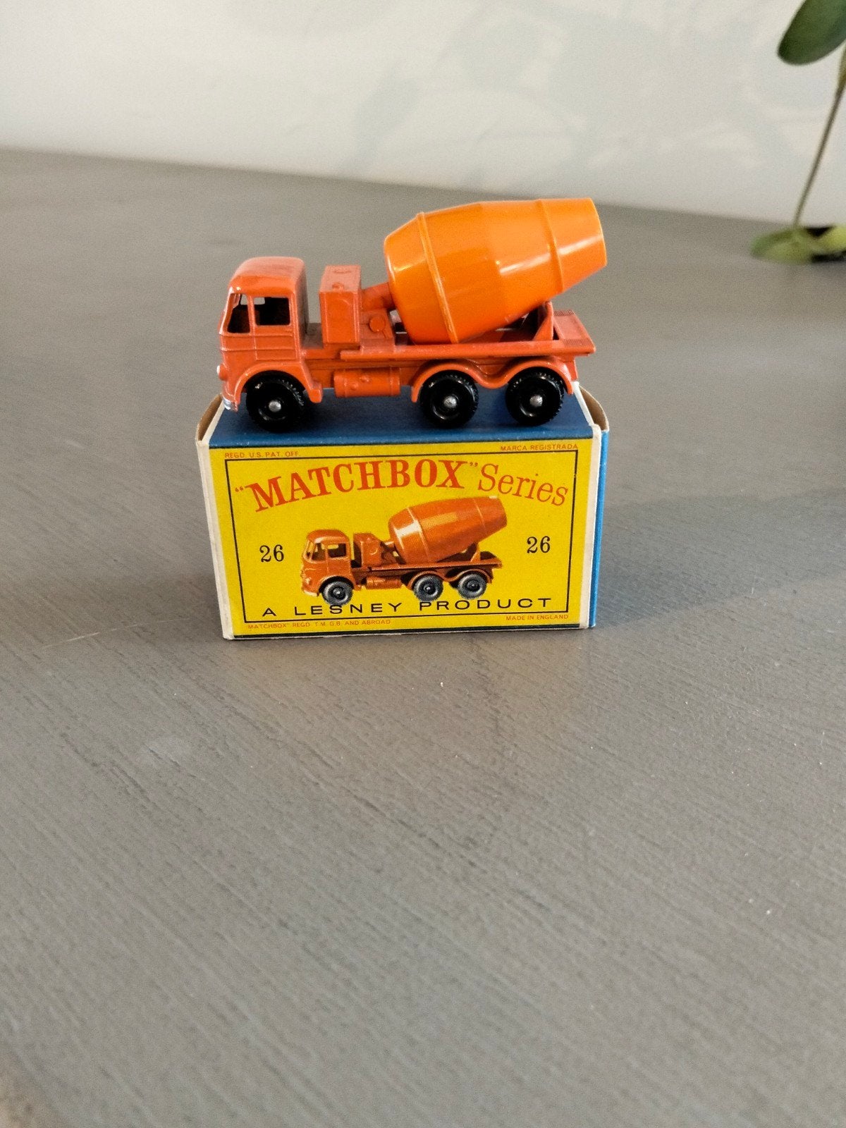 boîte d'allumettes D-BOX no.26 camion à ciment Lesney, Enlèvement ou Envoi, Lesney