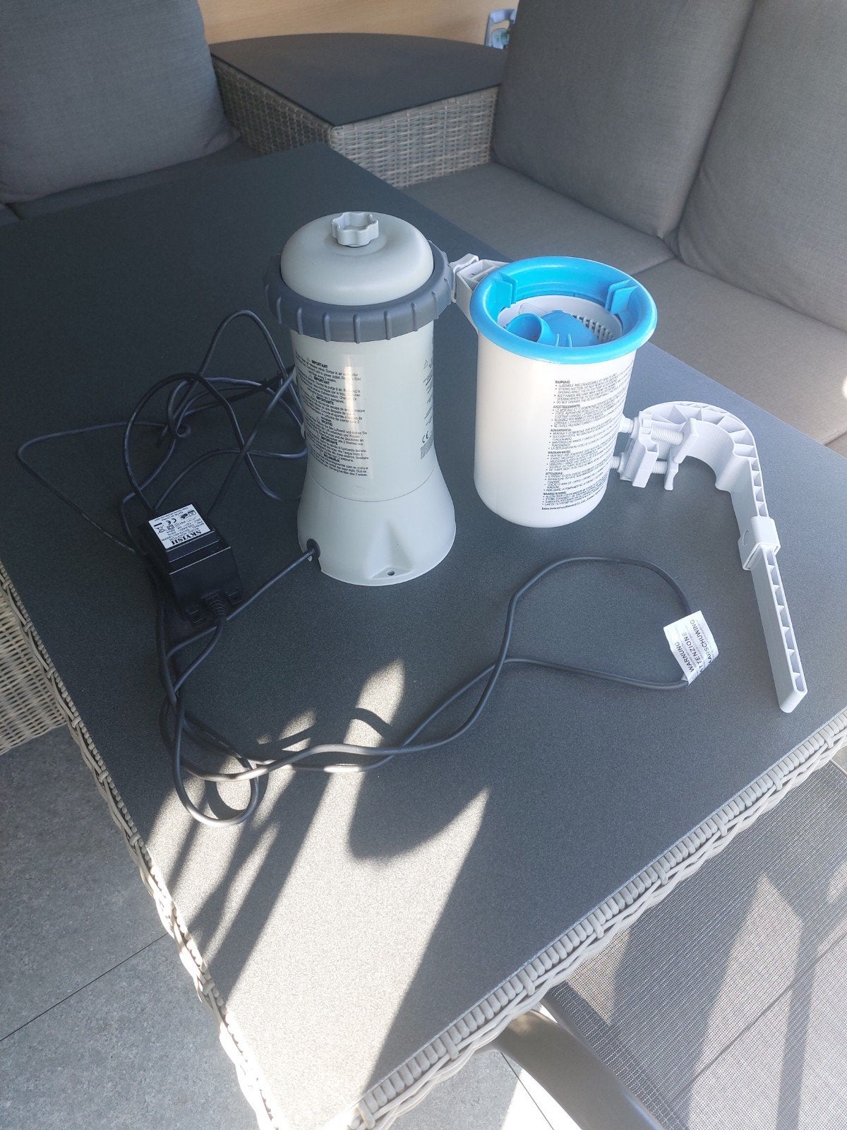filter intex opbouwzwembad met vlotter, Ophalen, Zo goed als nieuw, Skimmer