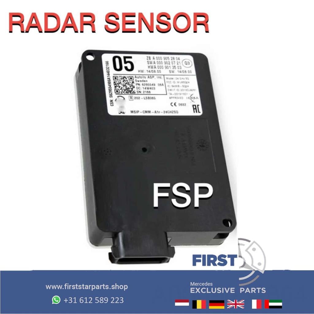 A0009052804 Afstand radar sensor Mercedes A B CLA CLS E GLA, Utilisé, -, -, Enlèvement ou Envoi