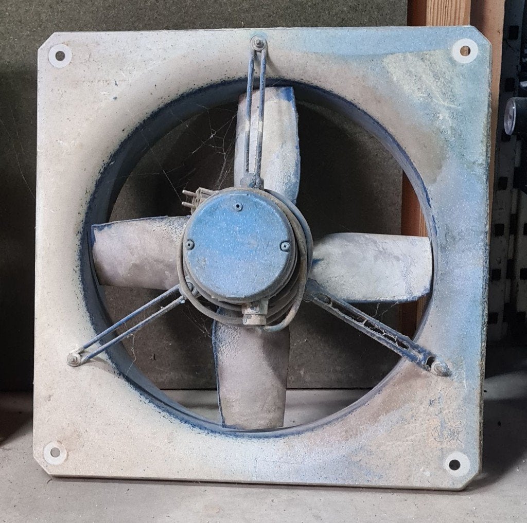 2 ventilateurs industriels Codumé VW-450, Ø 450 mm, 230 V, Bricolage & Construction, Enlèvement, Utilisé, Ventilateur et Extracteur