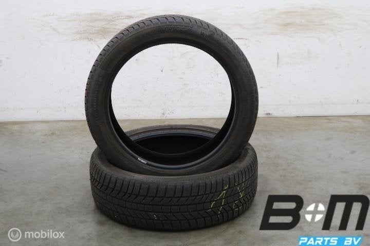 2 x 2354521 101T Conti WinterContact TS870P 7.5mm 235 45 21, Auto-onderdelen, Banden en Velgen, Gebruikt, 235 mm, Band(en), Personenwagen