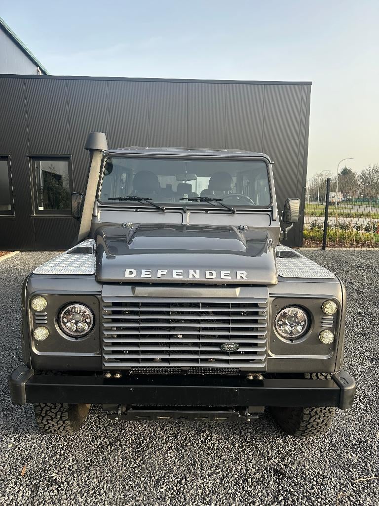 Land Rover Defender 110 Double Cab Pickup, Auto's, 90 kW, Zwart, 4 cilinders, Leder en Stof