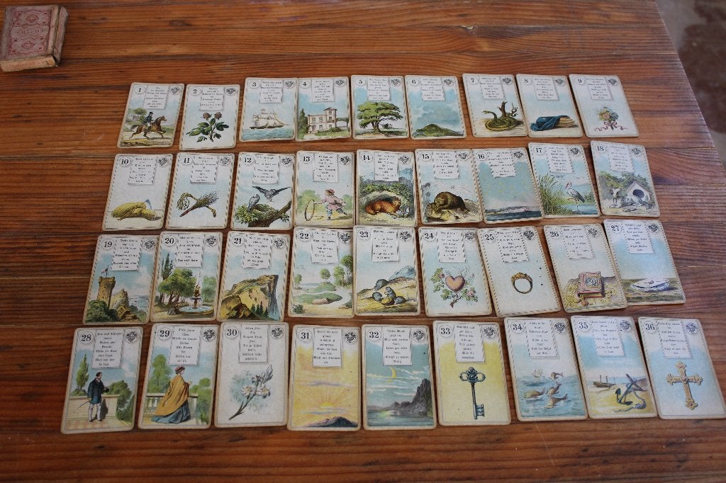 Zeldzaam stripboek uit het oude Lenormand DIVINATORY 1920, Ophalen of Verzenden