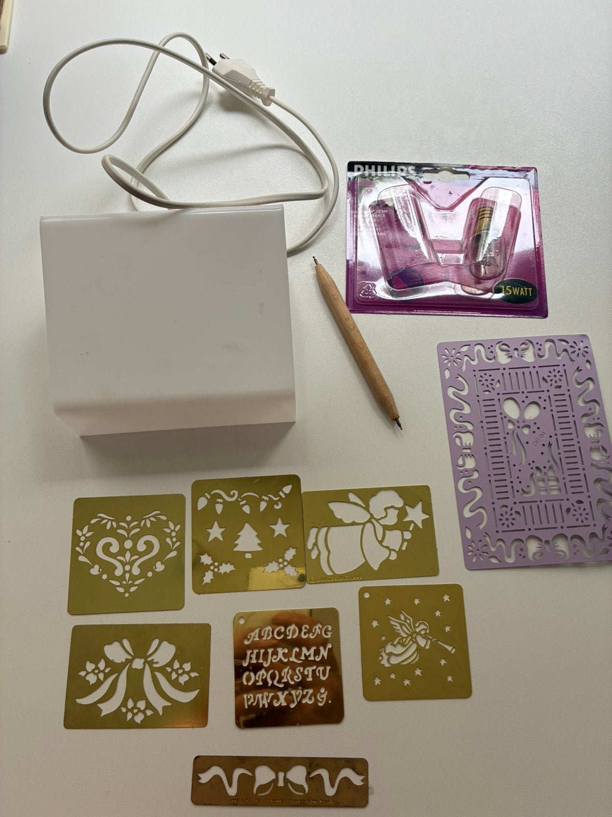 Embossage set avec accessoires, Enlèvement, Utilisé