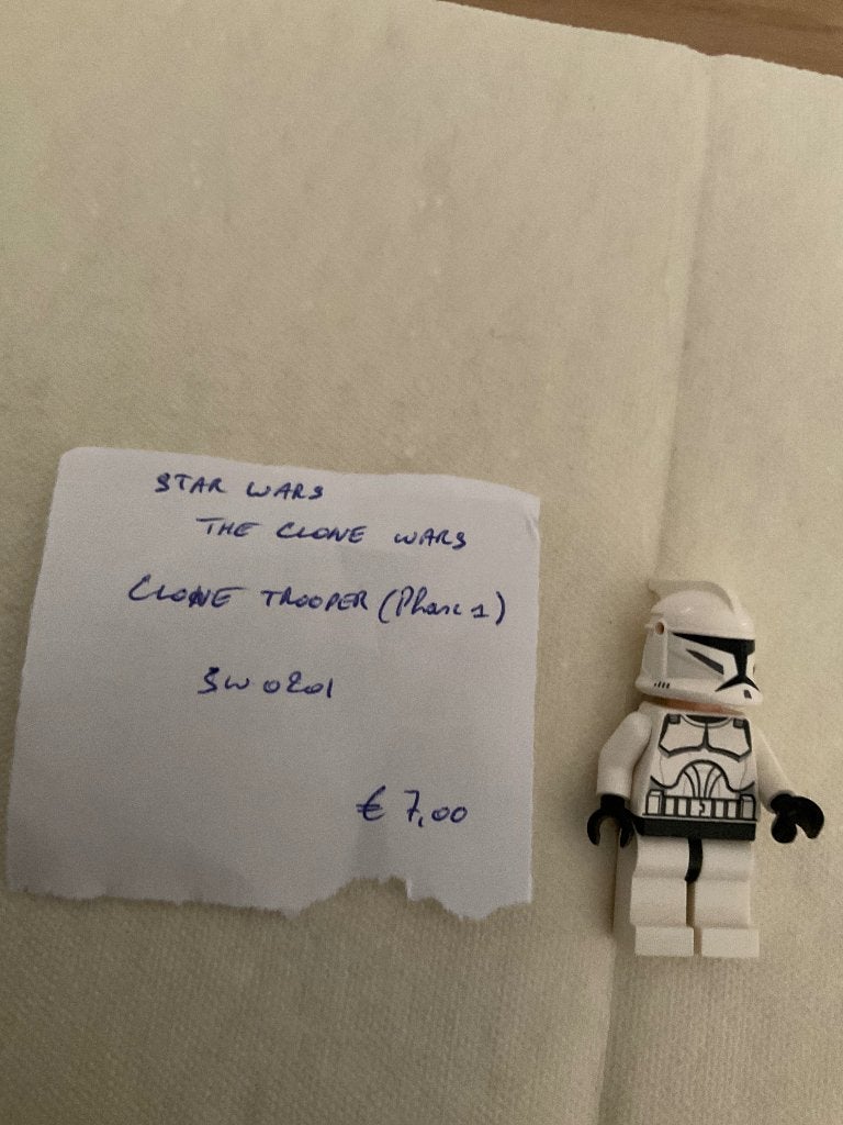 Lego Star Wars Figue SW0201 Cloone Trooper - phase 1, Lego, Comme neuf, Minifigurine, Star Wars