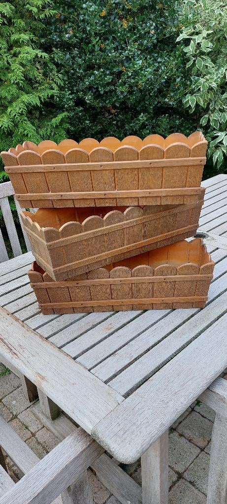 Bloembakken - 50 cm, Tuin en Terras, Ophalen, Rechthoekig, Kunststof, Balkon