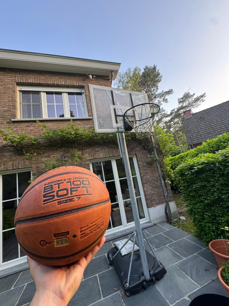 Basketbalpaal spalding NBA editie + gratis Bal + gratis zand, Enlèvement, Comme neuf, Anneau, Panneau ou Poteau
