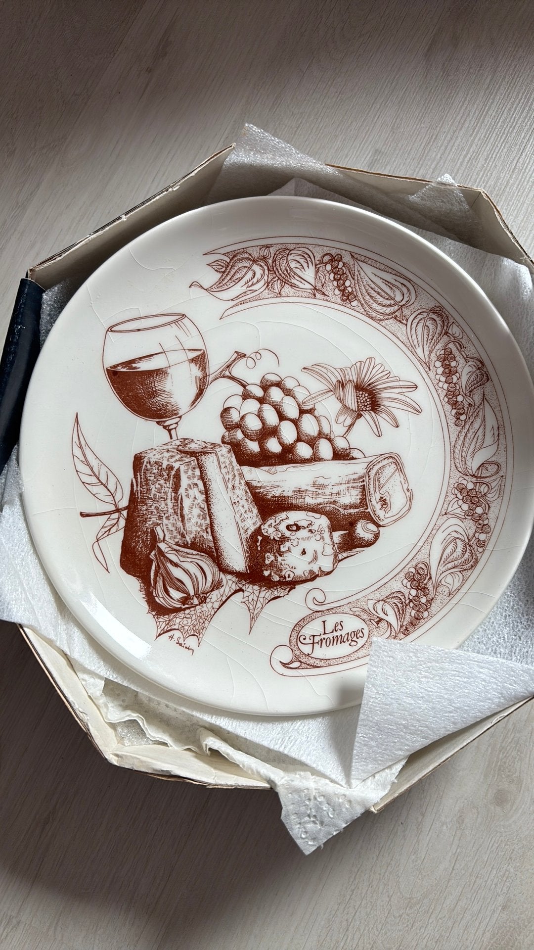 5 assiettes GIEN, Antiquités & Art, Enlèvement