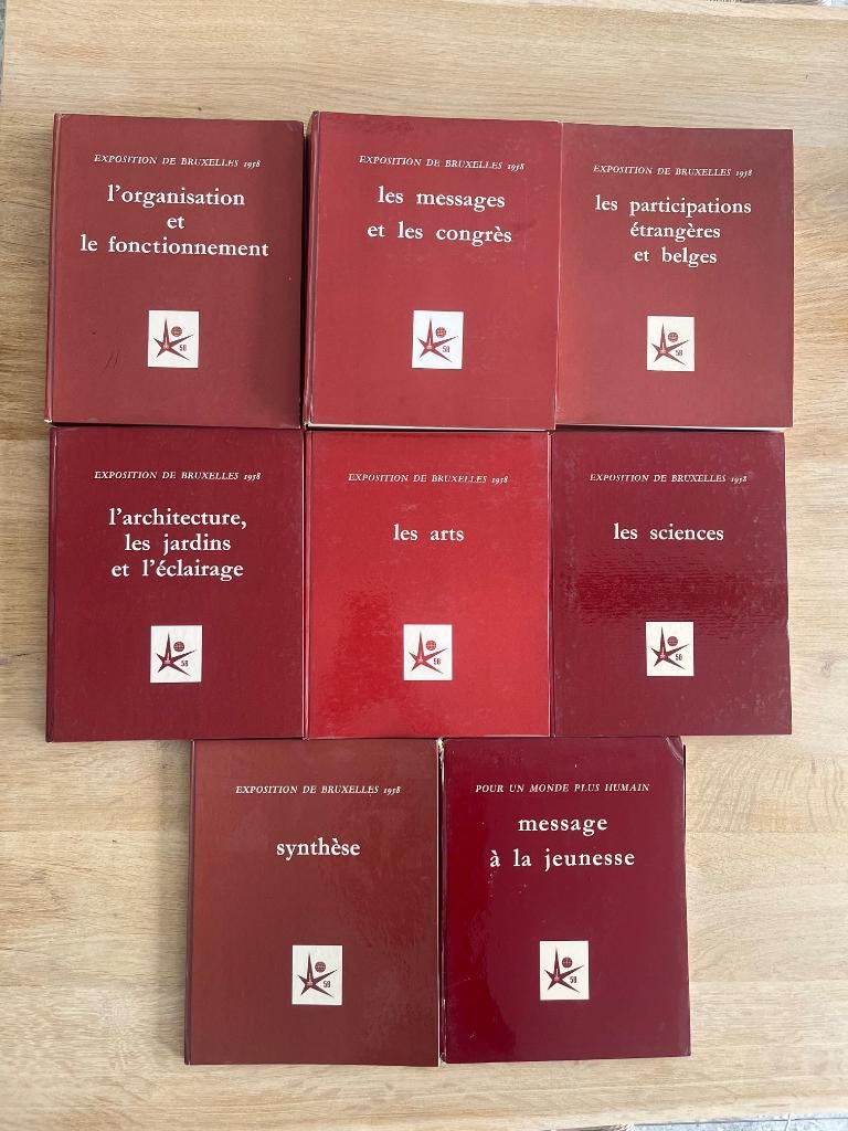 Le Mémorial Officiel de l'Expo 58 (8 Tomes + Atlas), Livres, Enlèvement ou Envoi, Belgique, Utilisé