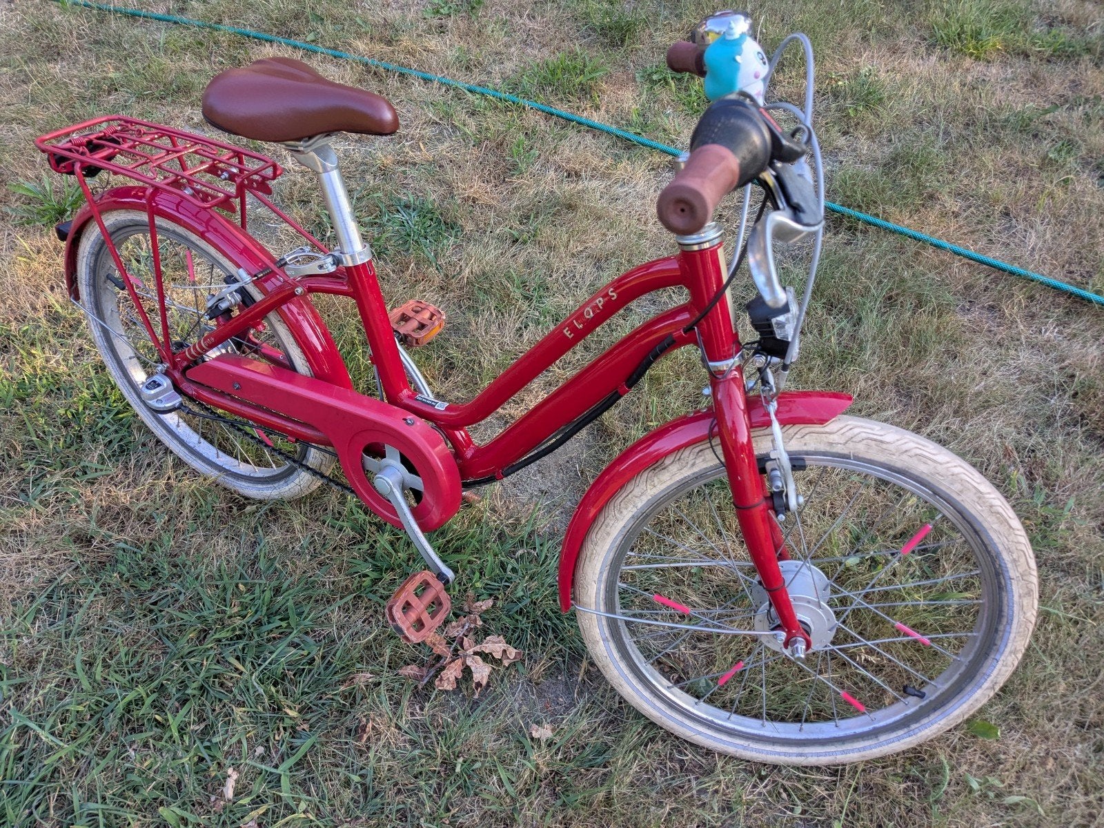 Rode kinderfiets, van 6-9 jaar, met 3 versnellingen, Ophalen, 20 inch, Versnellingen