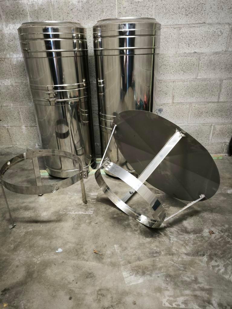 Industriële Dubbelwandige rookafvoer diameter in RVS (Inox), Ophalen