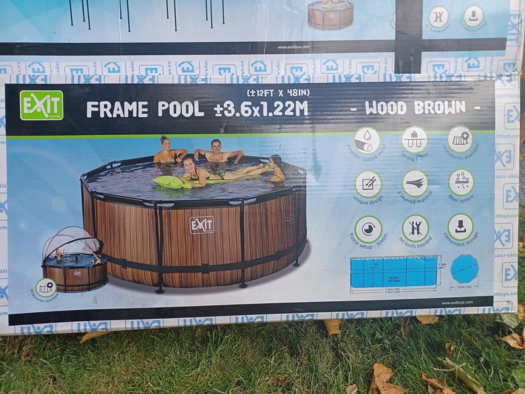 Zwembad met zandfilter en warmtepomp, Tuin en Terras, Ophalen