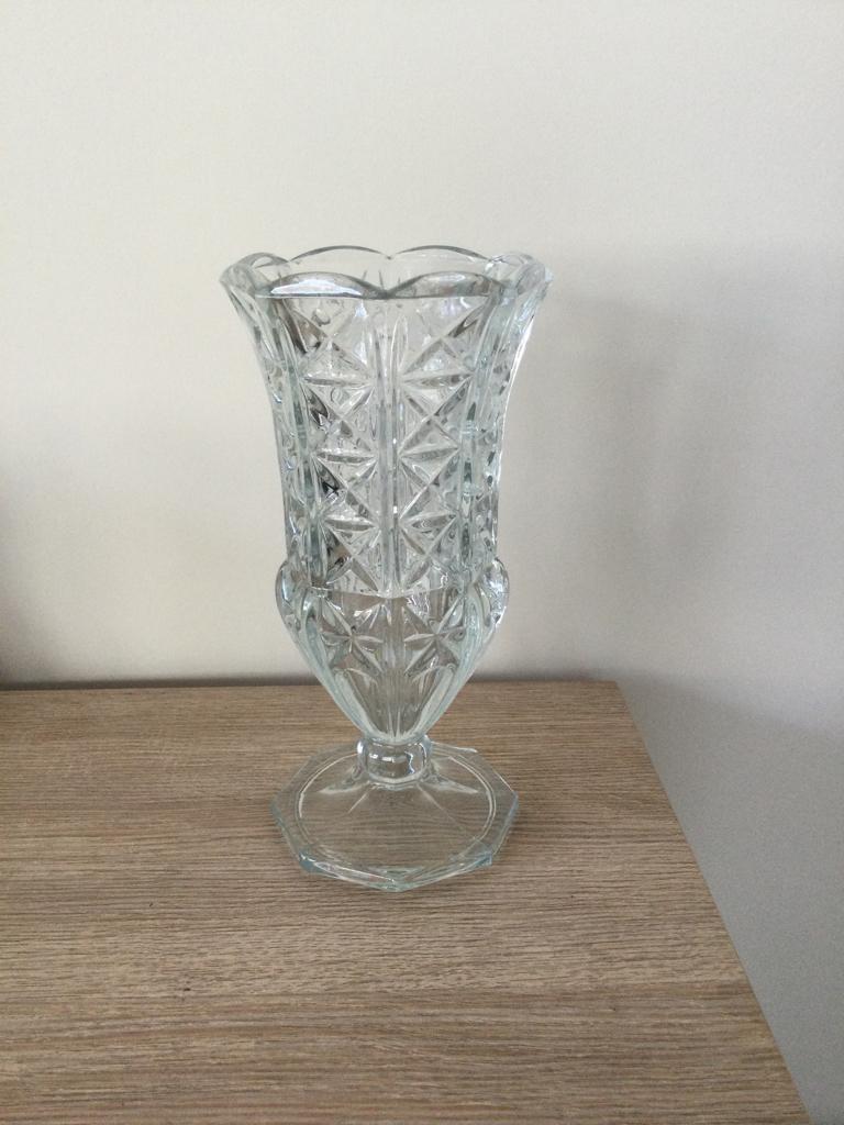 Vintage Italiaanse glazen vaas jaren ’60. Perfecte staat., Huis en Inrichting, Ophalen, Overige materialen, Overige kleuren, Nieuw