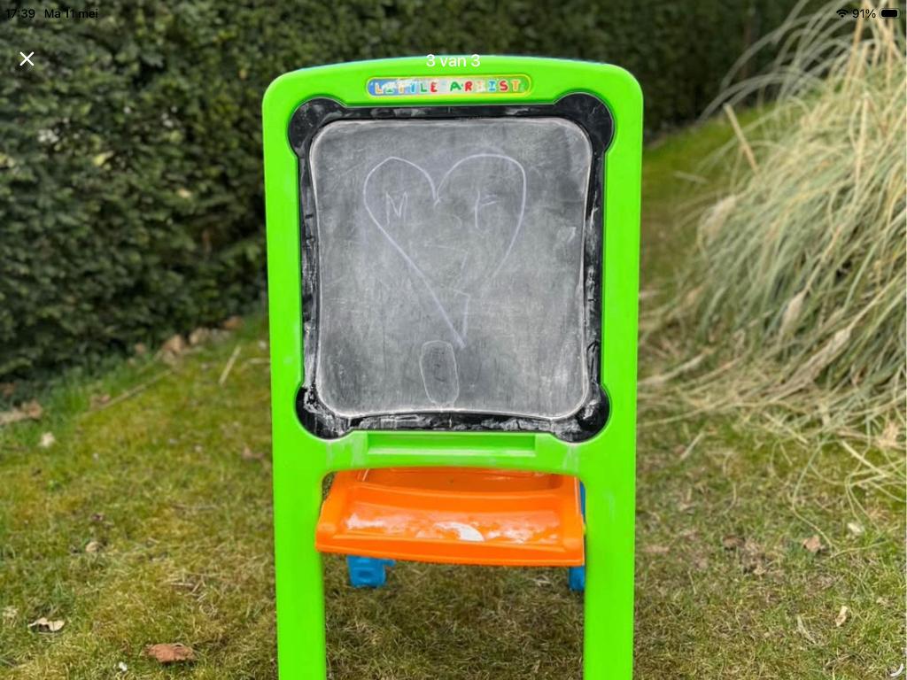 Teken bord voor binnen en buiten        Speelgoed, Kinderen en Baby's, Ophalen, Gebruikt