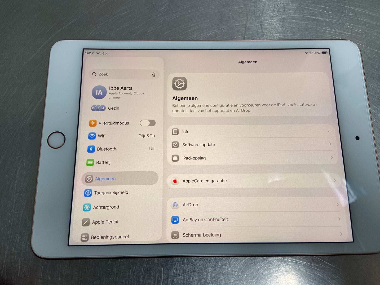 iPad mini 5 met anti blue screen glas, Computers en Software, Apple iPads, Gebruikt, Ophalen of Verzenden, 7 inch of minder, Wi-Fi