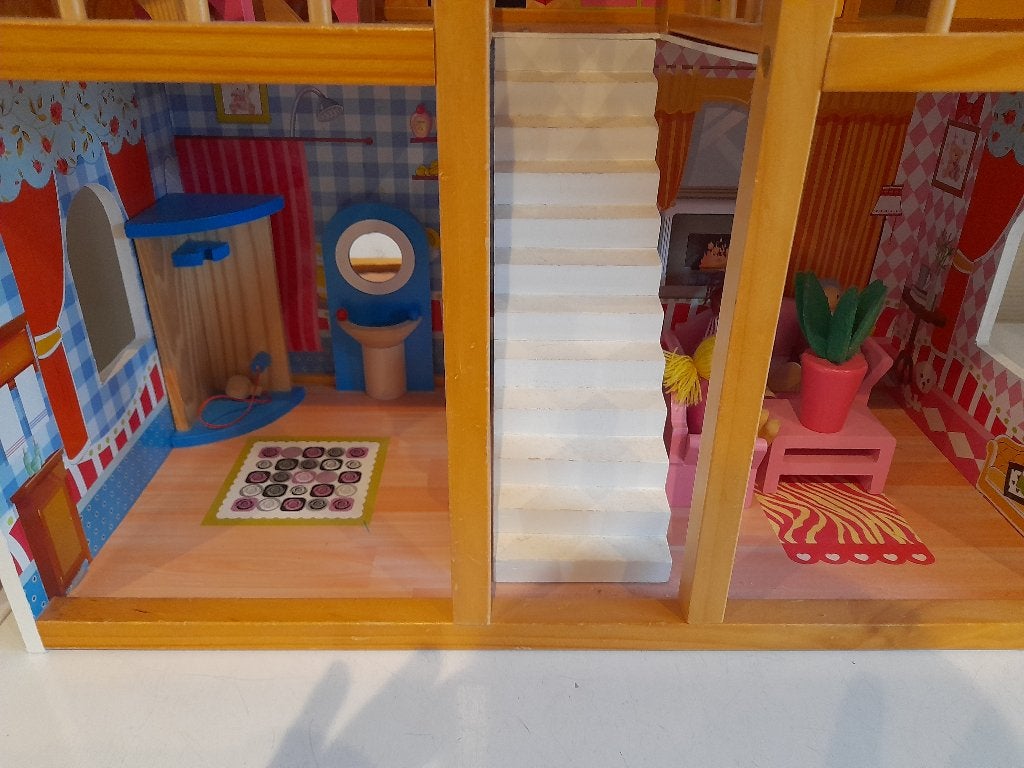 Poppenhuisjes 2x, Ophalen, Gebruikt, Poppenhuis