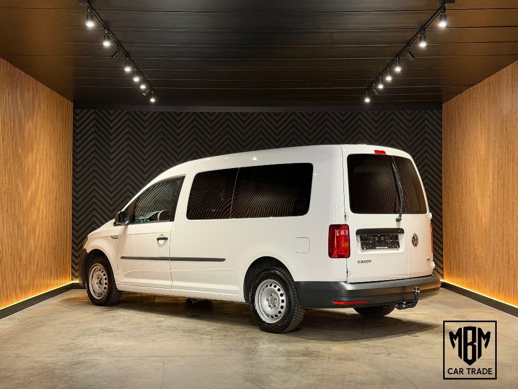 ✅Vw Caddy Maxi Kombi 2.0TDI LichteVracht 5Zit GARANTIE Trekh, 75 kW, 4 cilinders, Wit, Bedrijf