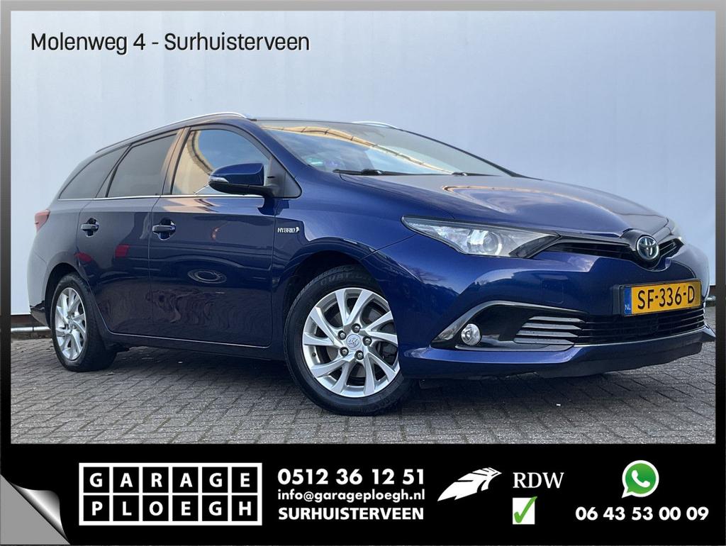 Toyota Auris Touring Sports 1.8 Hybrid Dynamic Nav/Cam Trekh, Auto's, Toyota, Automaat, Blauw, Bedrijf, Break
