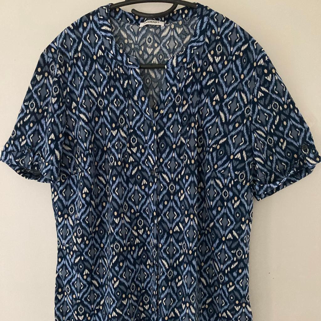 "Damart " blauwe dames blouse -medium/38 -Nieuw, Kleding | Dames, Maat 38/40 (M), Blauw, Nieuw, Ophalen of Verzenden