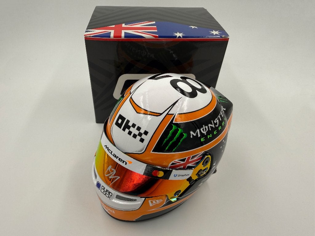 1/2 casque helmet F1 Piastri 2025 Monaco GP (McLaren) signé, Enlèvement ou Envoi