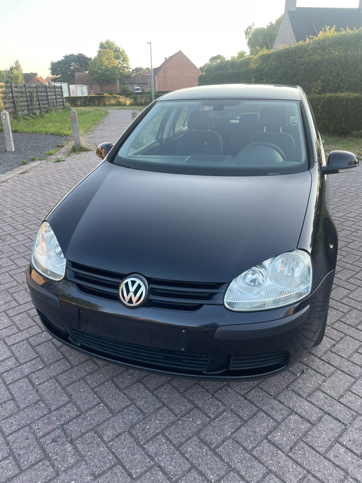VW Golf V, Auto's, Volkswagen, Zwart, Euro 4, Te koop, 77 kW