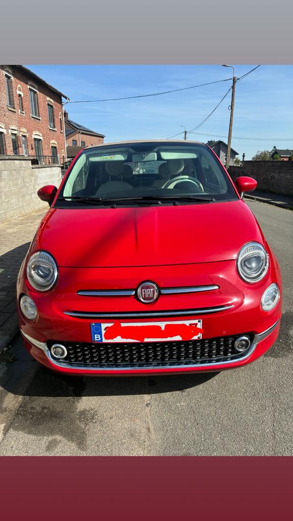 Fiat 500C Cabriolet rood, Auto's, Fiat, Cabriolet, Elektrisch, Particulier, 500C