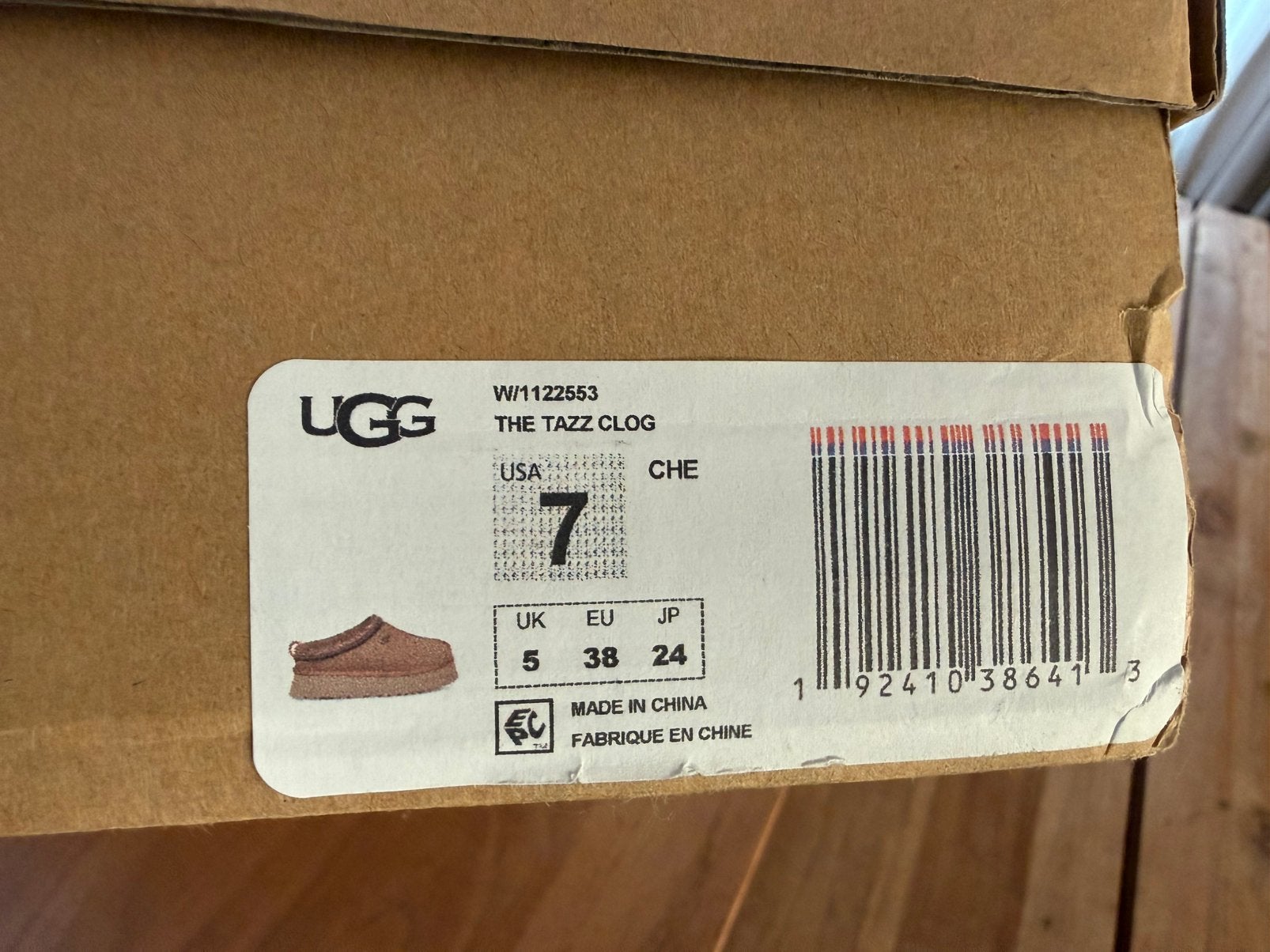 UGG Tazz Clog – maat 38 – NIEUW, Ophalen, Nieuw, Bruin