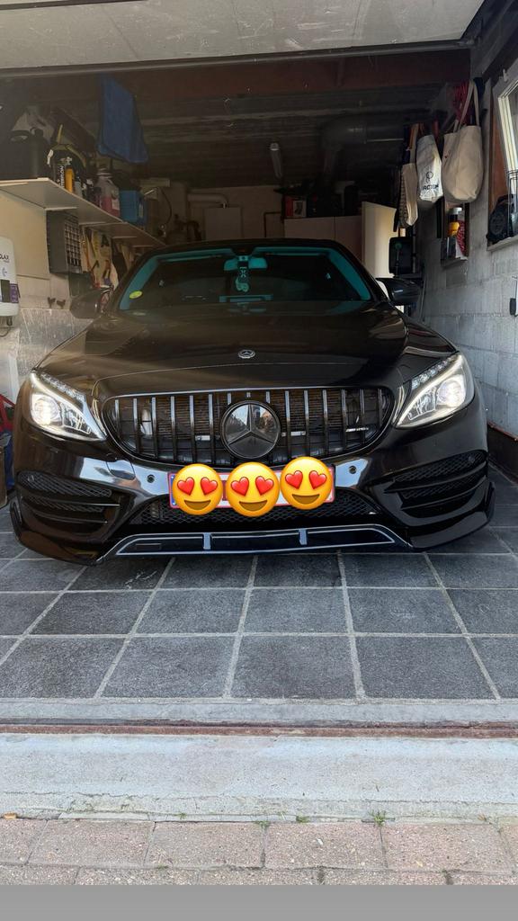 Mercedes-benz Classe C full black, Auto's, Automaat, Zwart, Zwart, Leder