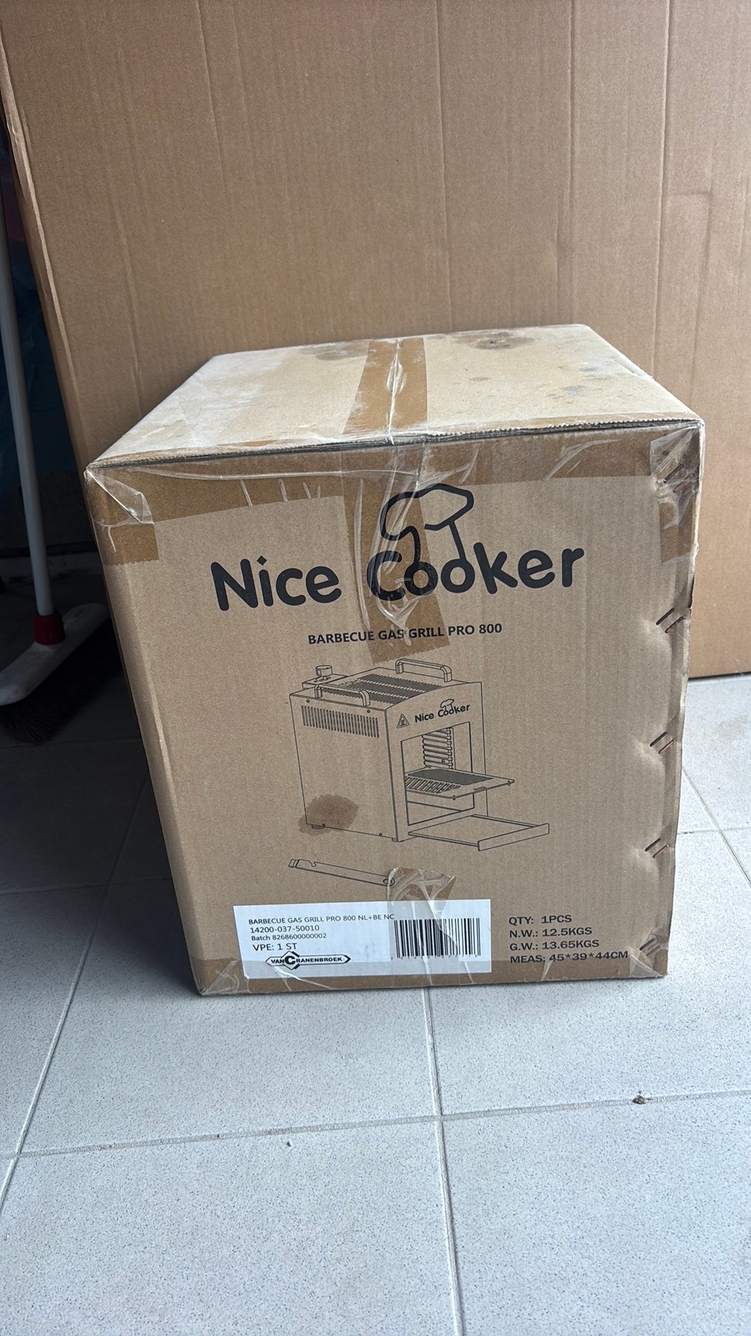 Nice cooker bbq gas grill, Tuin en Terras, Ophalen, Nieuw