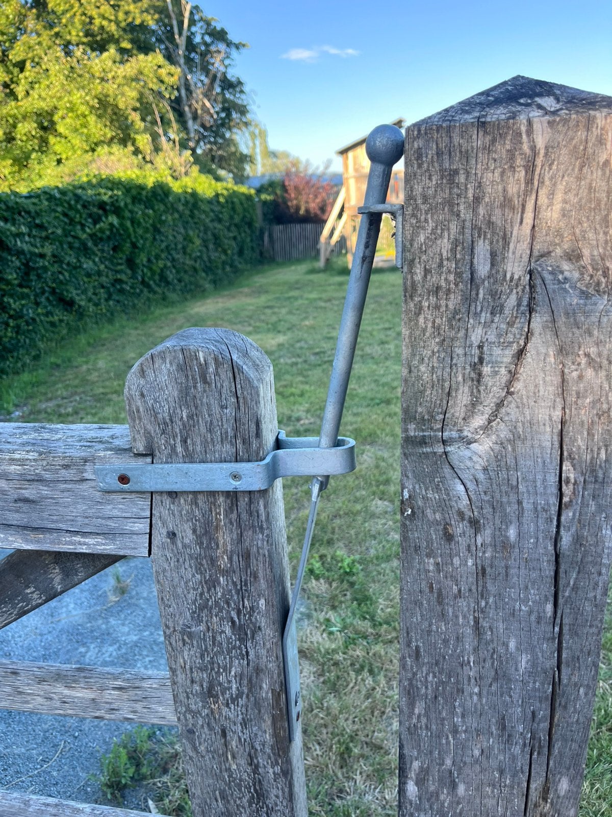 Houten poort, Jardin & Terrasse, Clôtures de jardin, Enlèvement, Utilisé, Avec portail, Porte du jardin