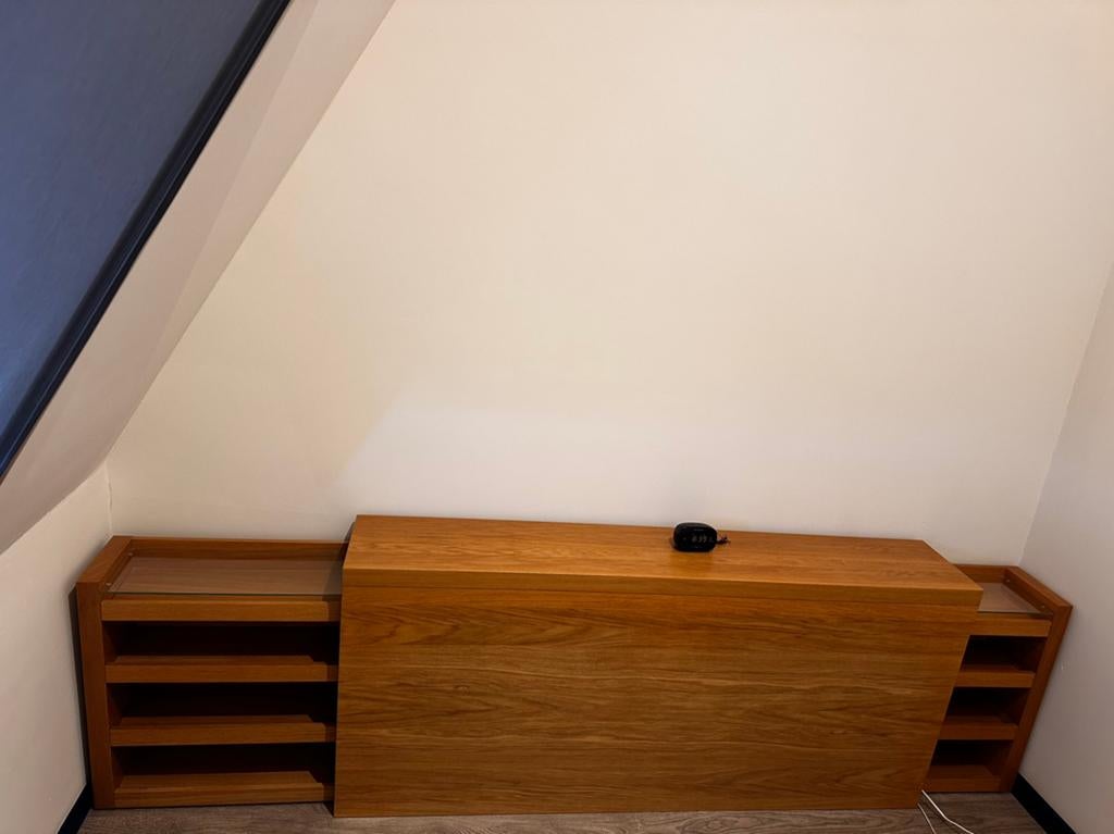 IKEA hoofdeind voor bed (MALM), Huis en Inrichting, Ophalen, Zo goed als nieuw, Tweepersoons, Hout