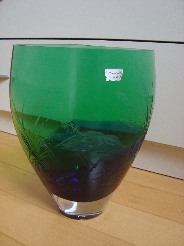 vase en verre soufflé à la bouche, Antiquités & Art, Enlèvement