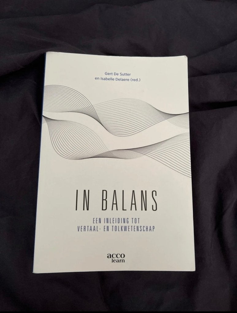 In Balans - Toegepaste Taalkunde, Livres, Livres scolaires, Envoi, Utilisé, Autres niveaux, Autres matières