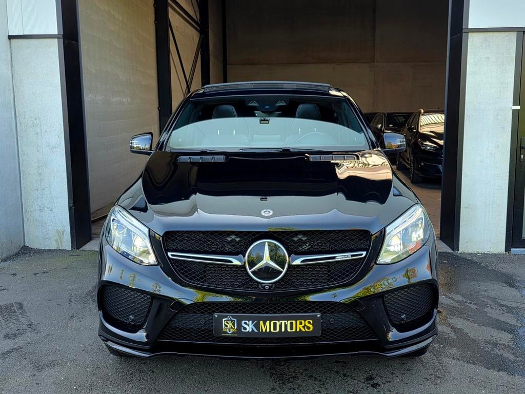 GLE43 AMG NightPack 21" Pano Airmatic ADS+ 360 Nappa Harman, Auto's, Automaat, Lichtsensor, Zwart, Leder