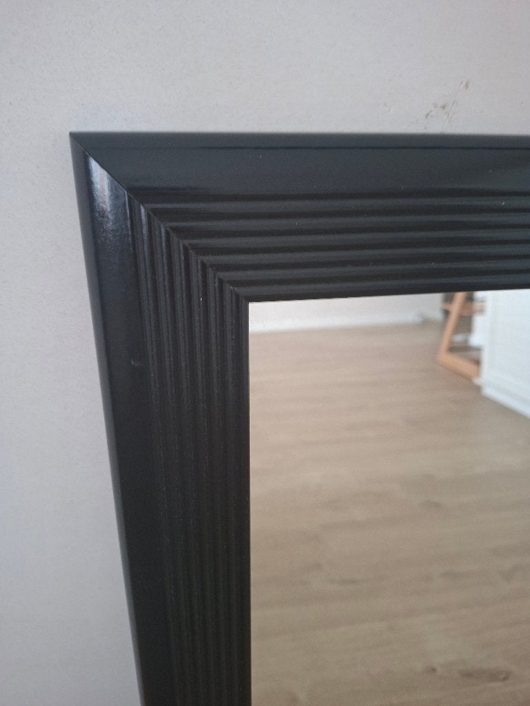 Houten spiegel, Huis en Inrichting, Ophalen, Zo goed als nieuw, Minder dan 100 cm, Rechthoekig
