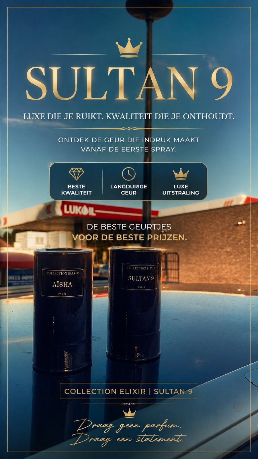 Parfum sultan 9, Verzamelen, Parfumverzamelingen, Ophalen, Nieuw, Overige typen, Gevuld