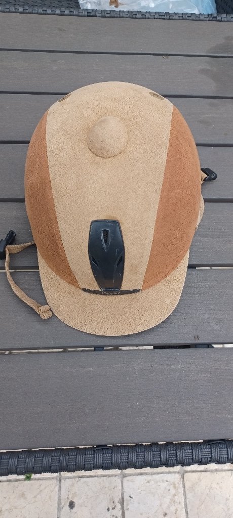 Tok bruin maat 56  merk choplin, Dieren en Toebehoren, Ophalen, Dames, Zo goed als nieuw, Rijhelm/cap