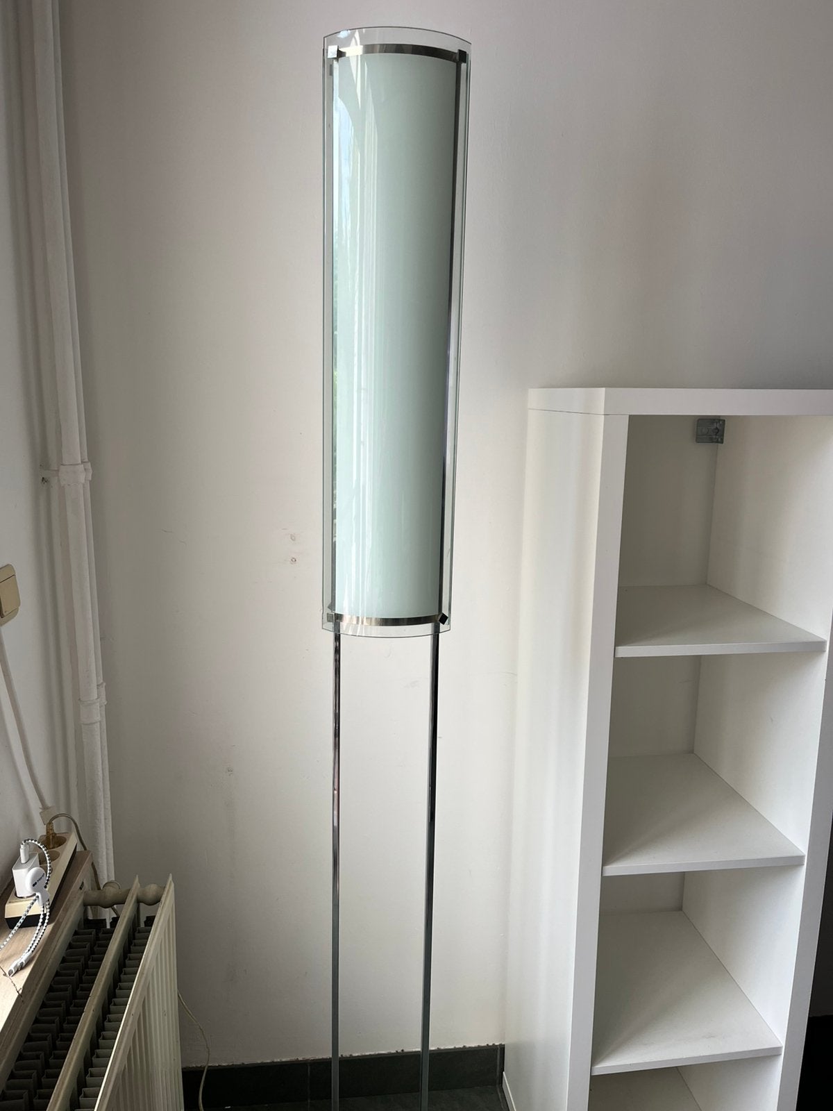 Staande lamp en lampenkapjes, Gebruikt, Modern, Ophalen, Met schakelaar