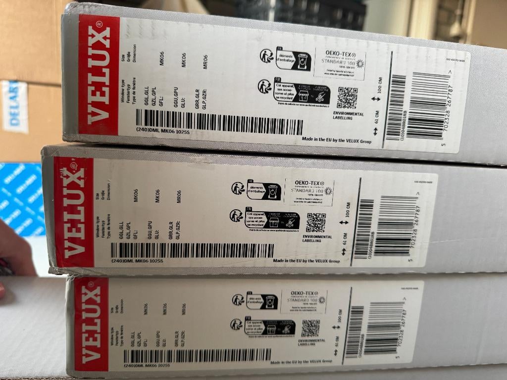 Elektrisch verduisterende velux screen voor dakraam MK06, Ophalen of Verzenden, Minder dan 250 cm, Nieuw, Elektrisch