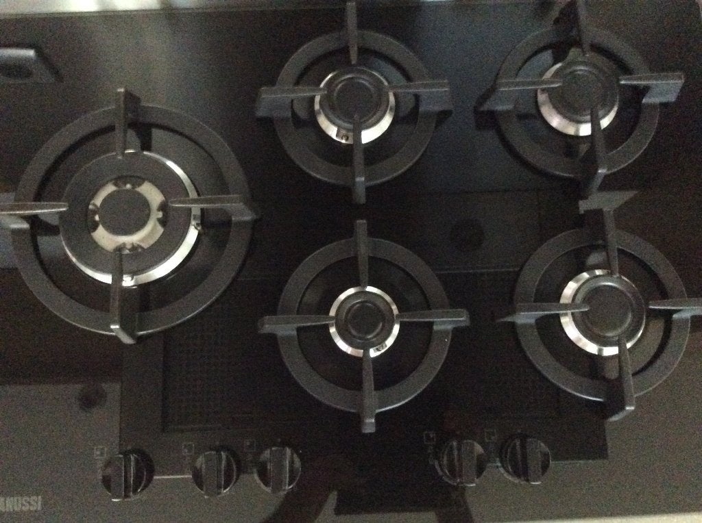 gaskookplaat zanussi, Electroménager, Tables de cuisson, Comme neuf, Encastré, 5 zones de cuisson ou plus, Enlèvement ou Envoi