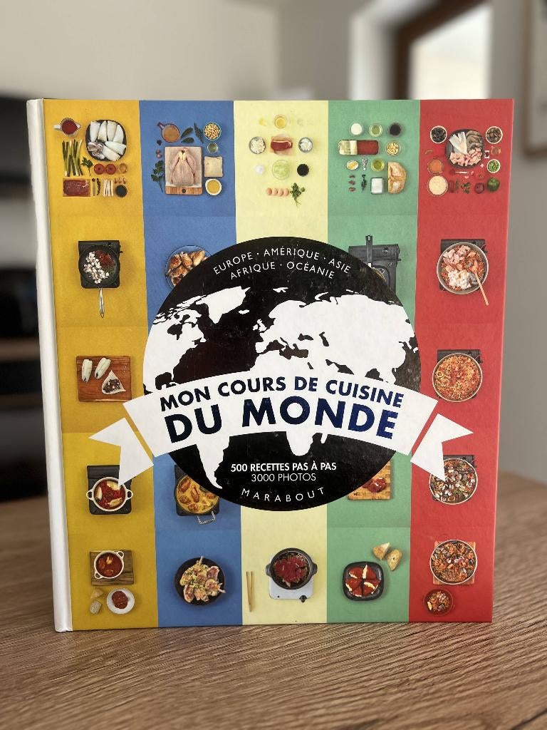 500 recettes cuisine du monde comme neuf, Boeken, Kookboeken, Marabout, Gezond koken, Zo goed als nieuw, Overige gebieden