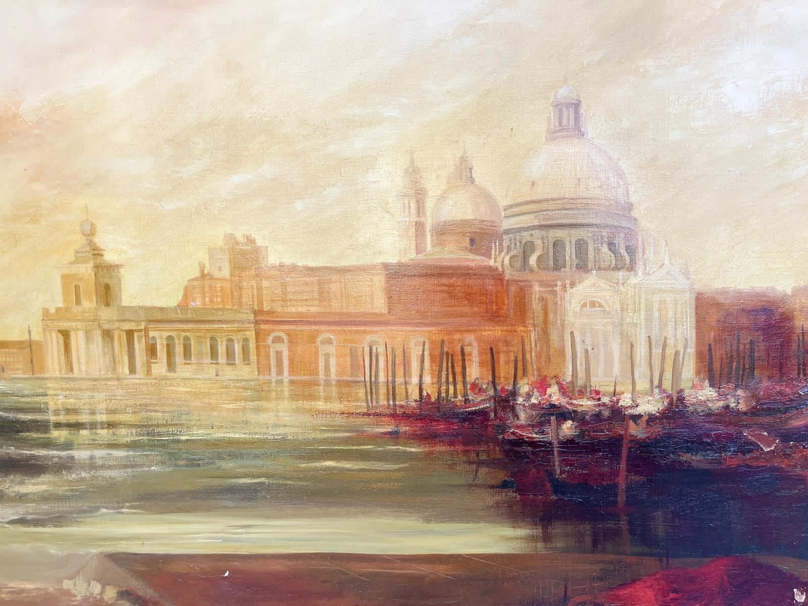 Venetië: Het Canal Grande van Pierre Gauitez., Huis en Inrichting, Ophalen, Gebruikt, Schilderij, Hout